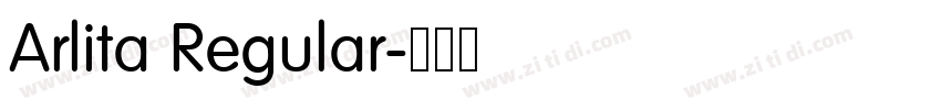 Arlita Regular字体转换 Arlita Regular字体转换